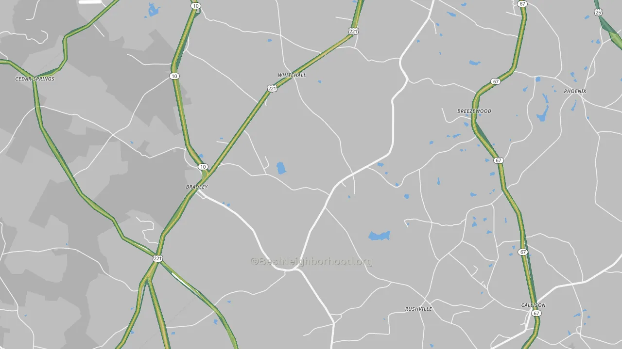 29819, SC Map of Noise Levels in 29819