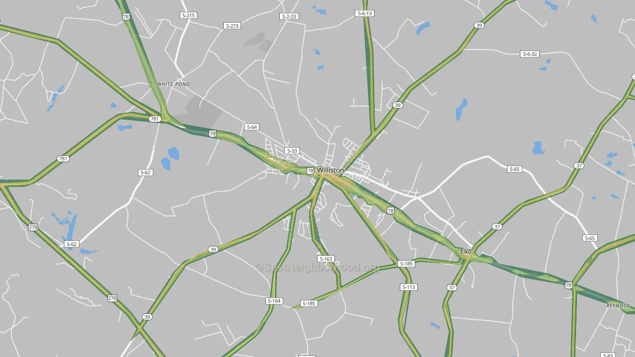 29853, SC Map of Noise Levels in 29853