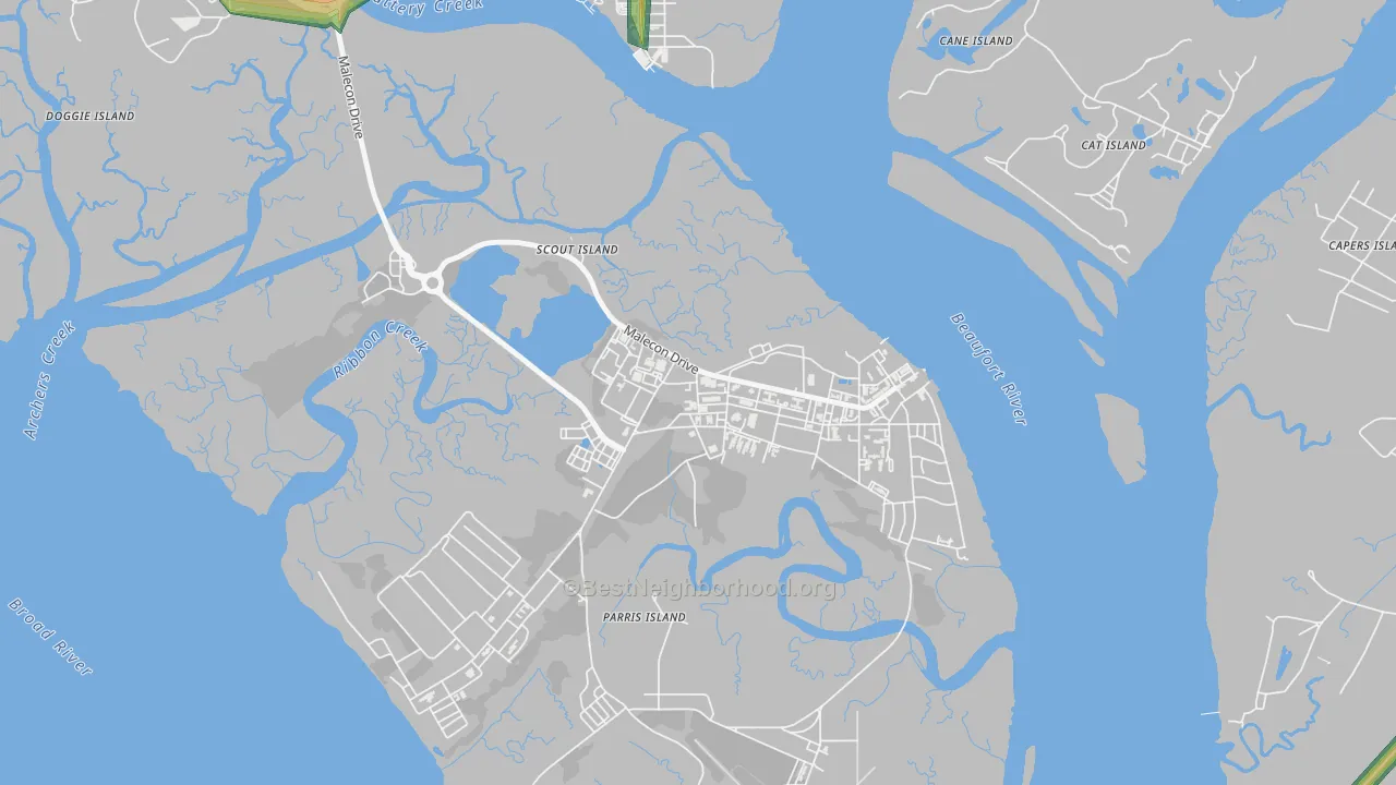 29905, SC Map of Noise Levels in 29905