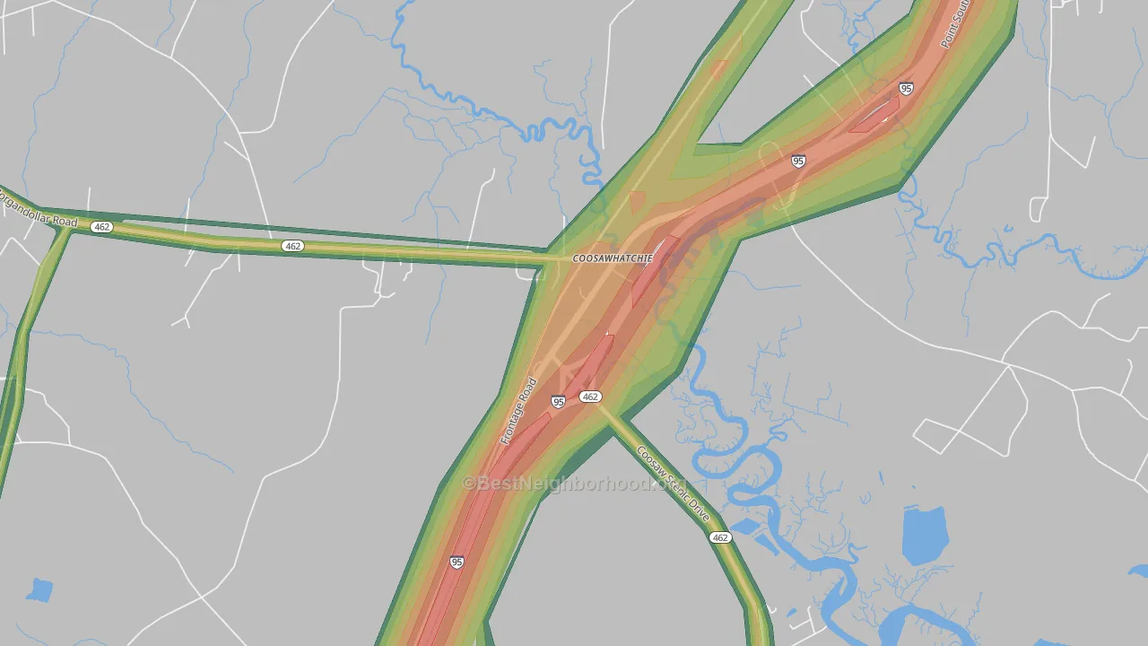 29912, SC Map of Noise Levels in 29912