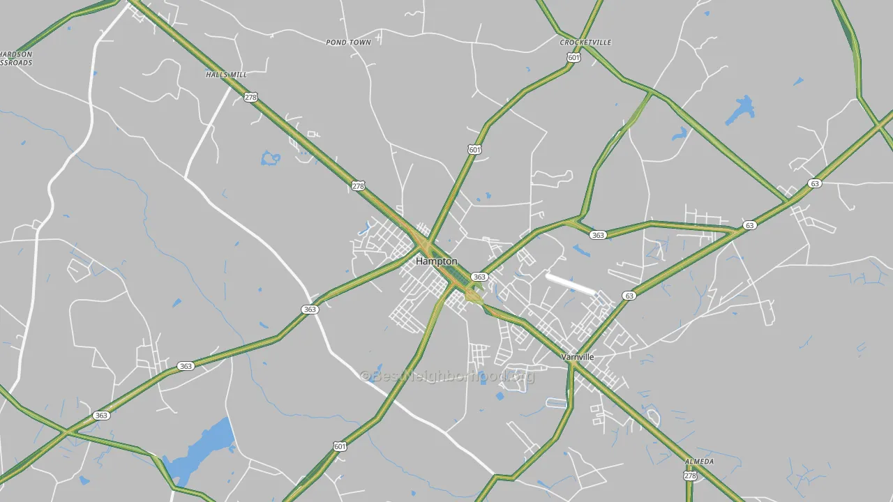29924, SC Map of Noise Levels in 29924