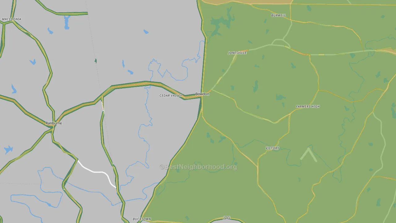 30108, GA Map of Noise Levels in 30108