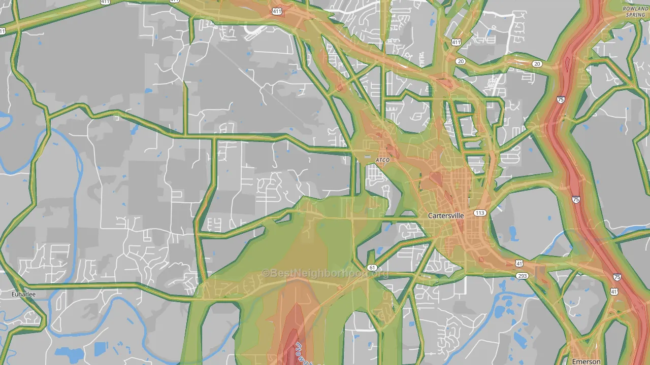 30120, GA Map of Noise Levels in 30120