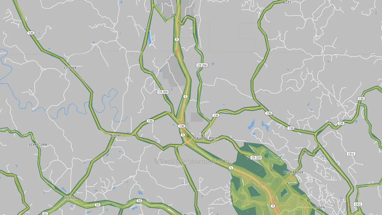 30175, GA Map of Noise Levels in 30175