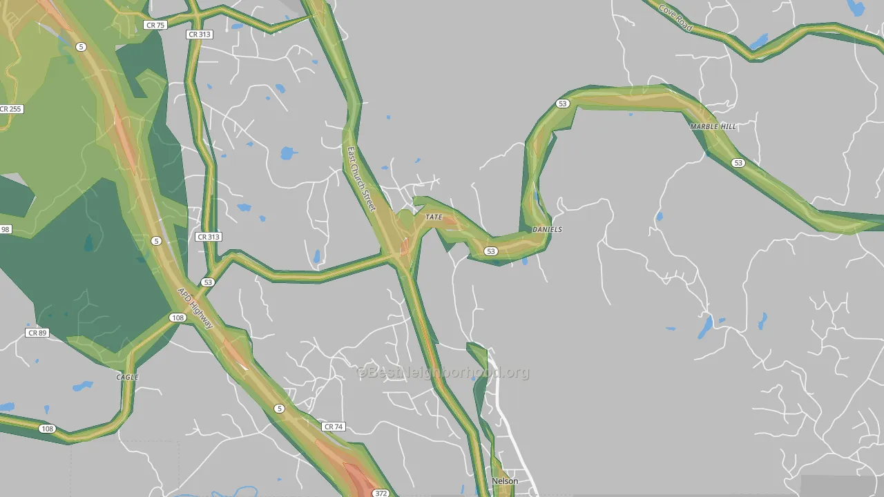 30177, GA Map of Noise Levels in 30177
