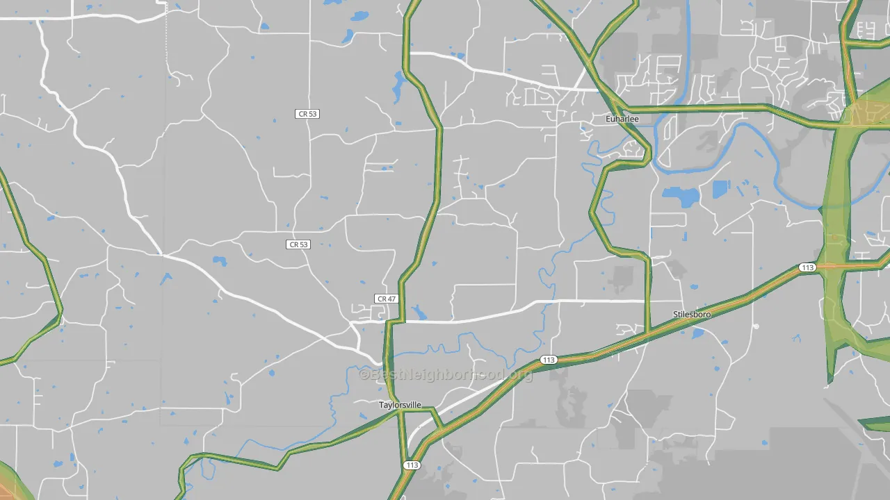 30178, GA Map of Noise Levels in 30178