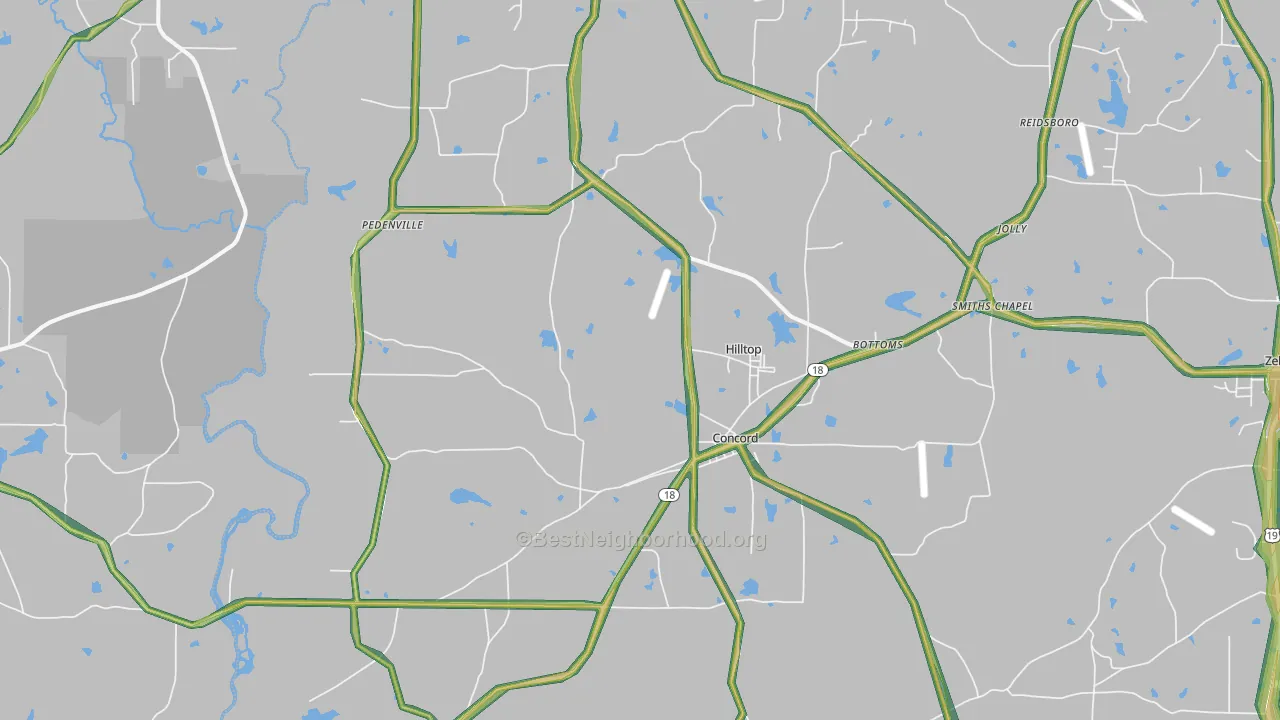 30206, GA Map of Noise Levels in 30206
