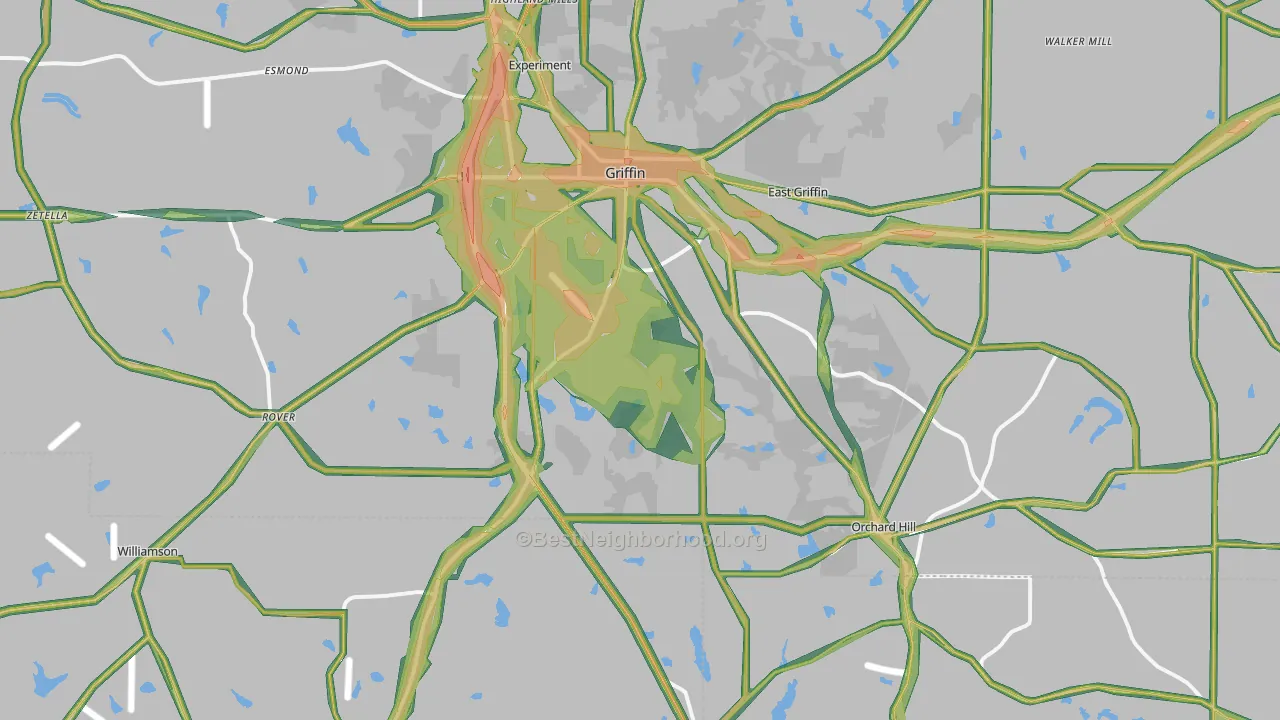 30224, GA Map of Noise Levels in 30224
