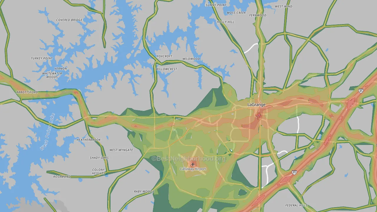 30240, GA Map of Noise Levels in 30240