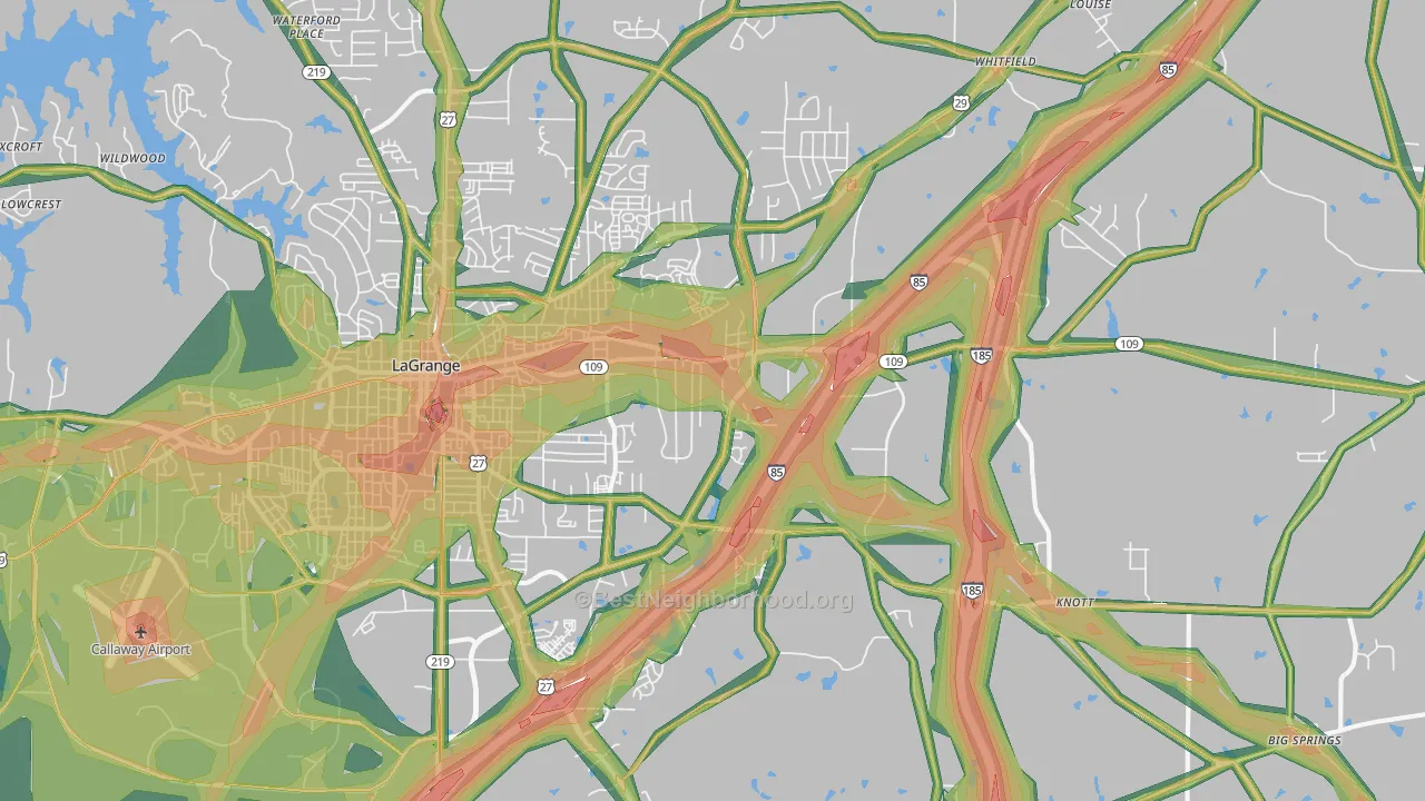 30241, GA Map of Noise Levels in 30241