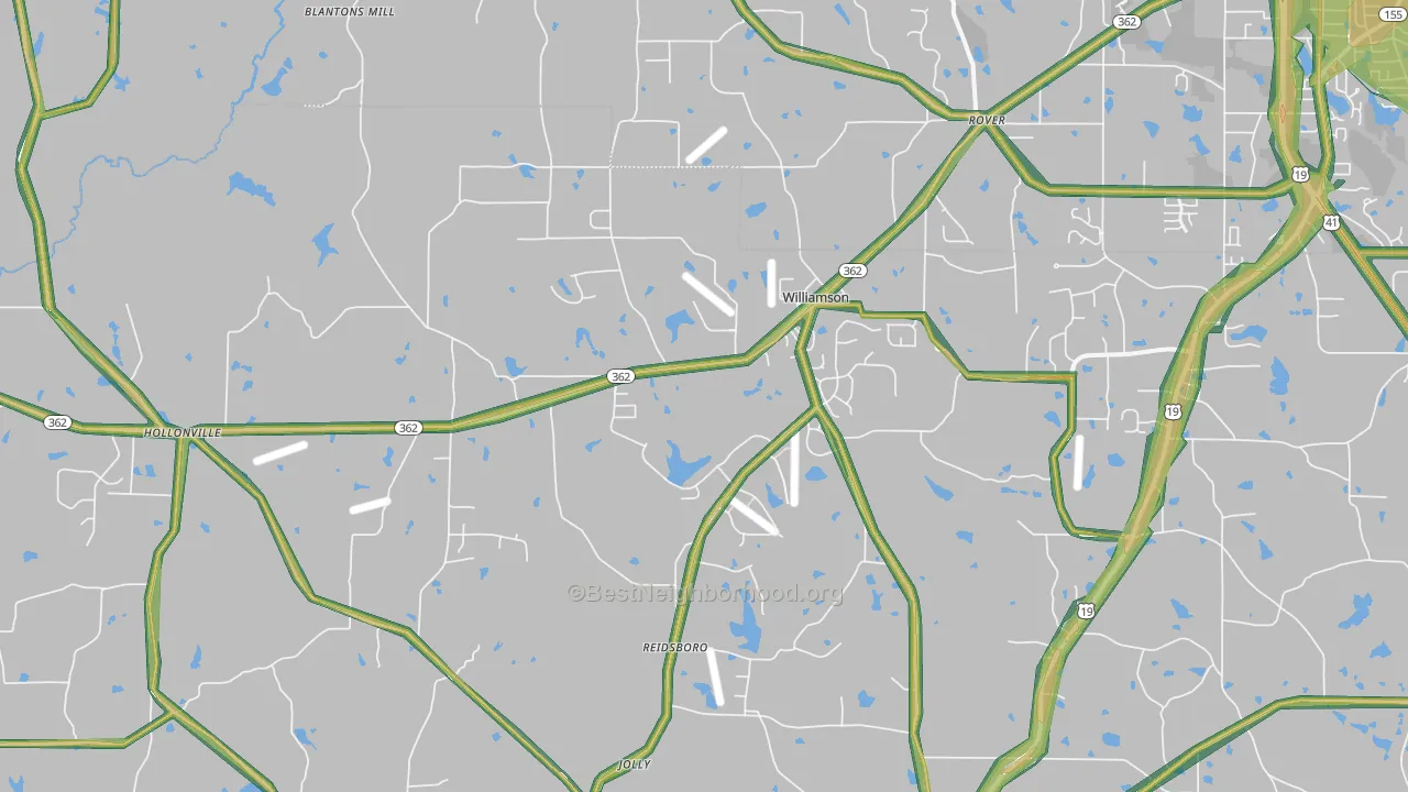 30292, GA Map of Noise Levels in 30292