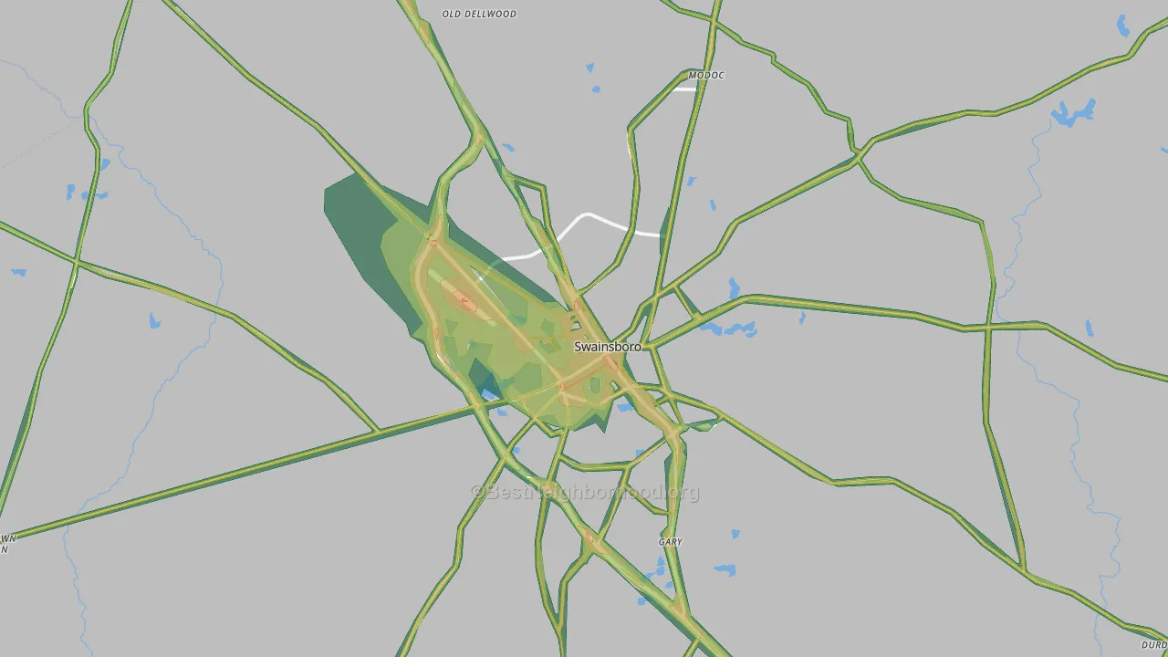 30401, GA Map of Noise Levels in 30401