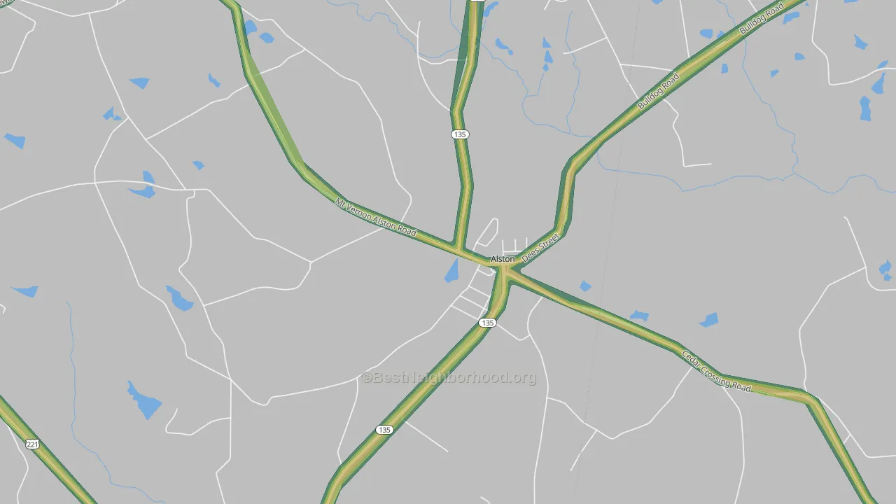 30412, GA Map of Noise Levels in 30412