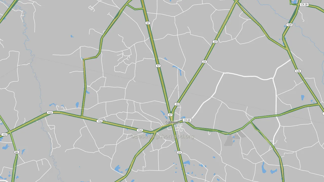 30420, GA Map of Noise Levels in 30420