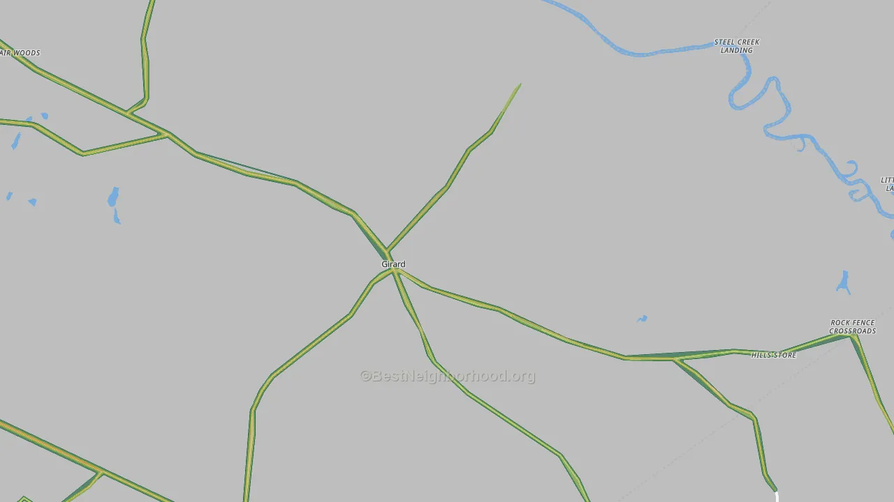 30426, GA Map of Noise Levels in 30426