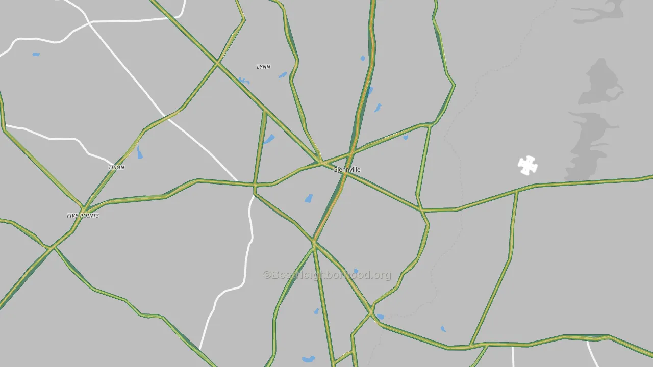 30427, GA Map of Noise Levels in 30427