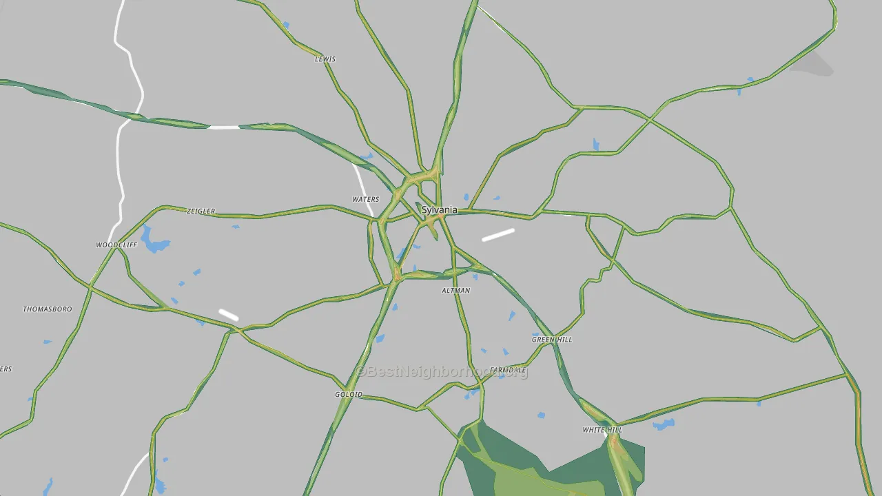 30467, GA Map of Noise Levels in 30467