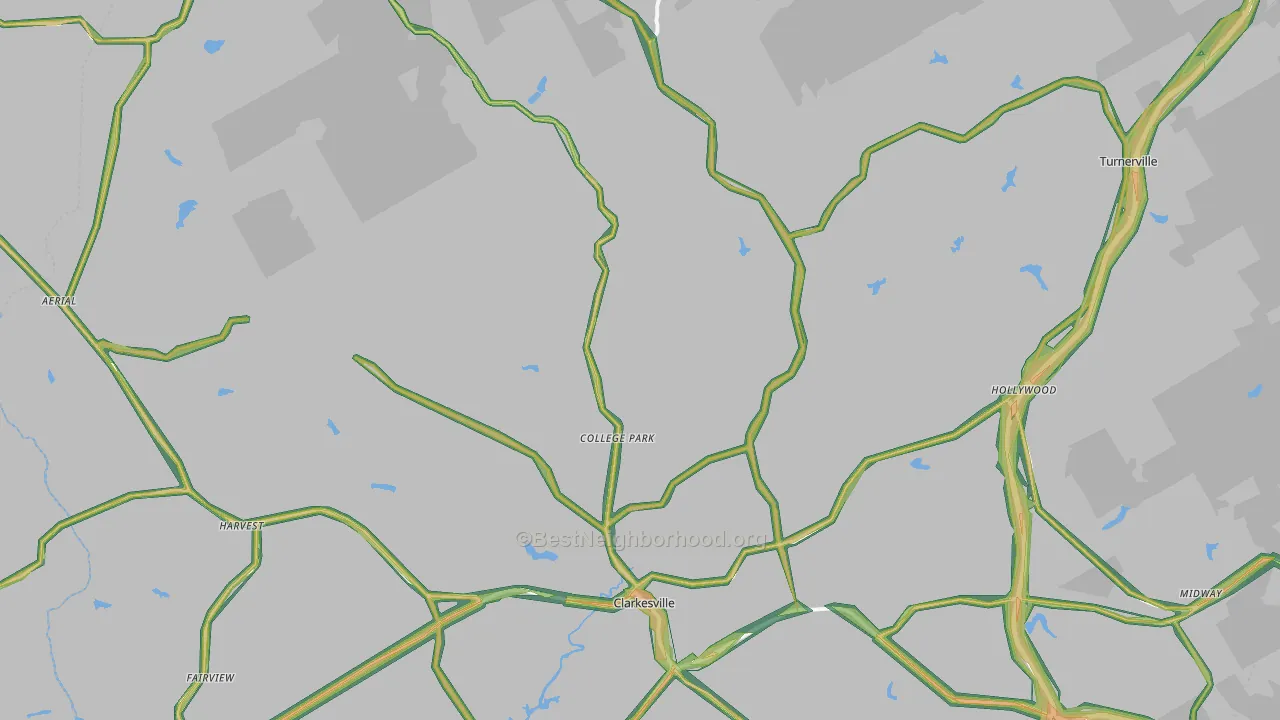 30523, GA Map of Noise Levels in 30523
