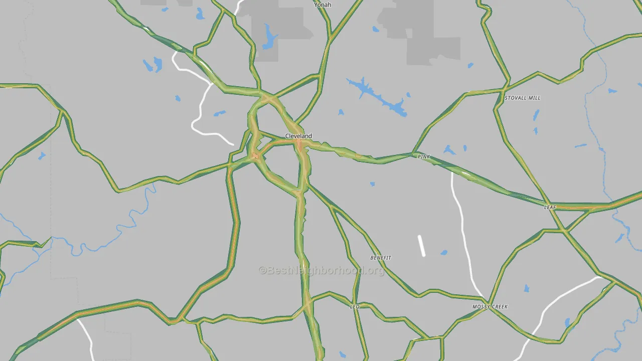 30528, GA Map of Noise Levels in 30528