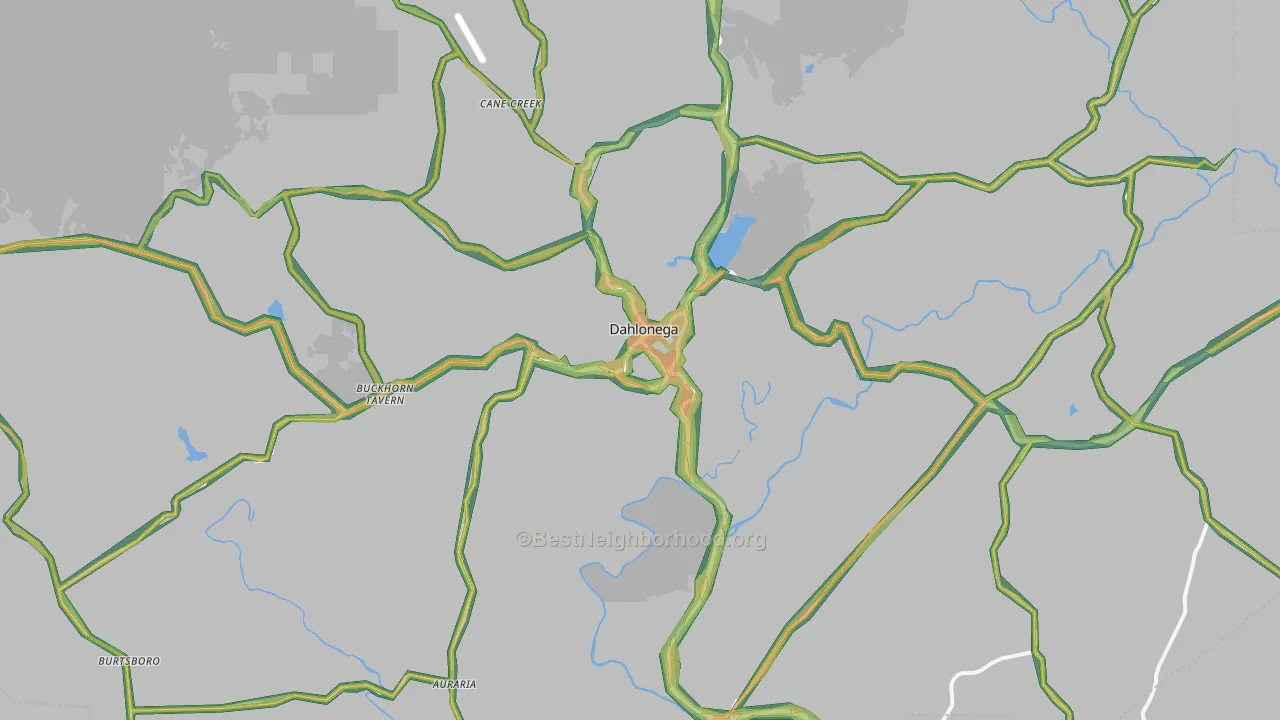 30533, GA Map of Noise Levels in 30533