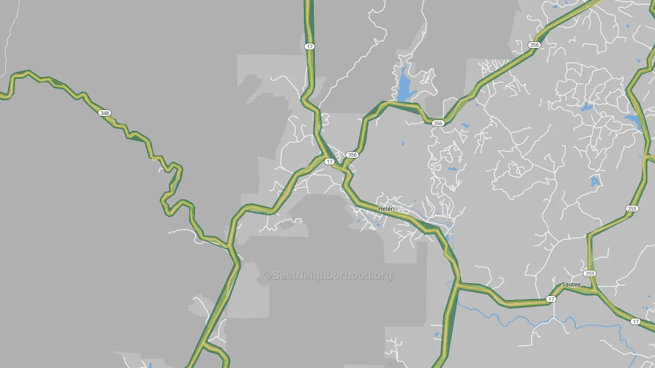 30545, GA Map of Noise Levels in 30545