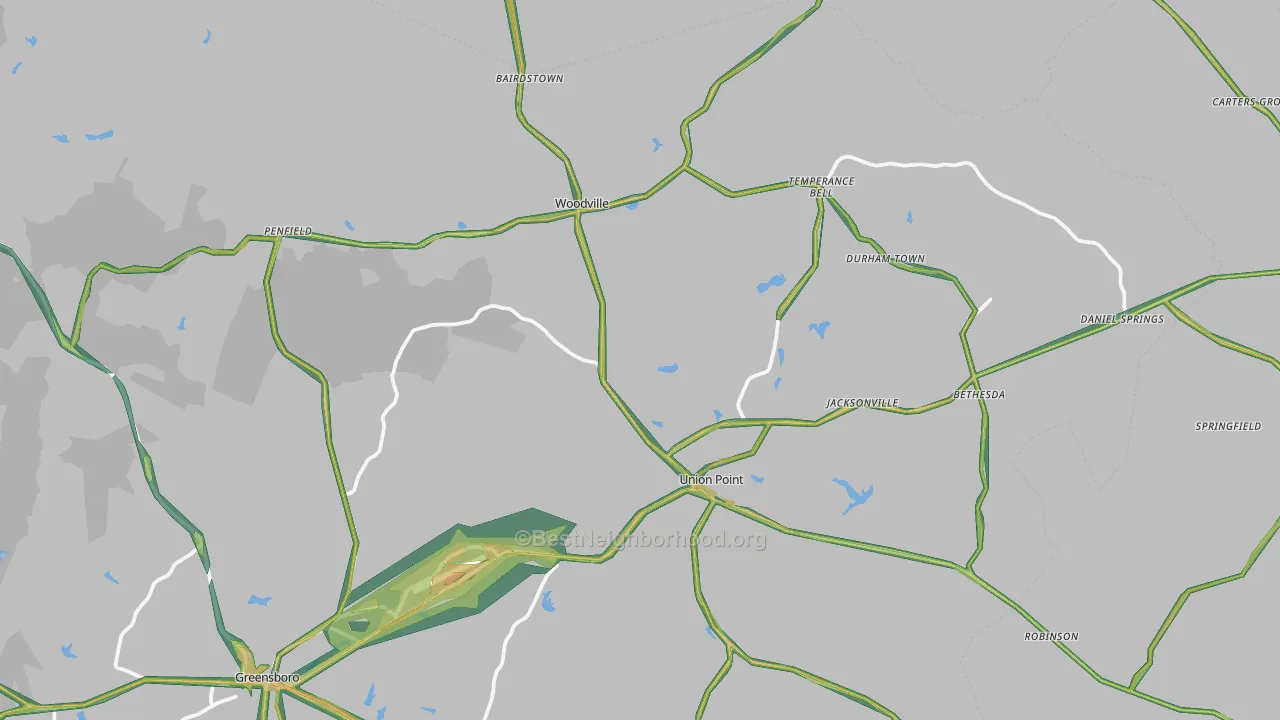 30669, GA Map of Noise Levels in 30669