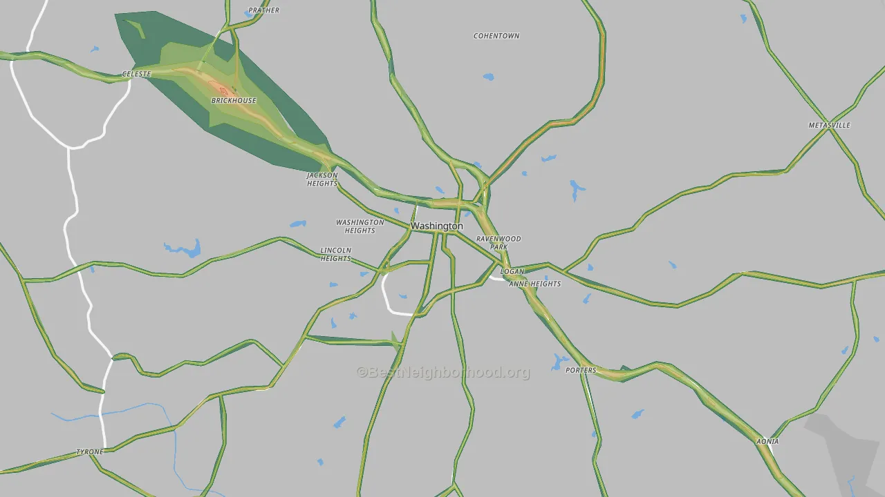 30673, GA Map of Noise Levels in 30673