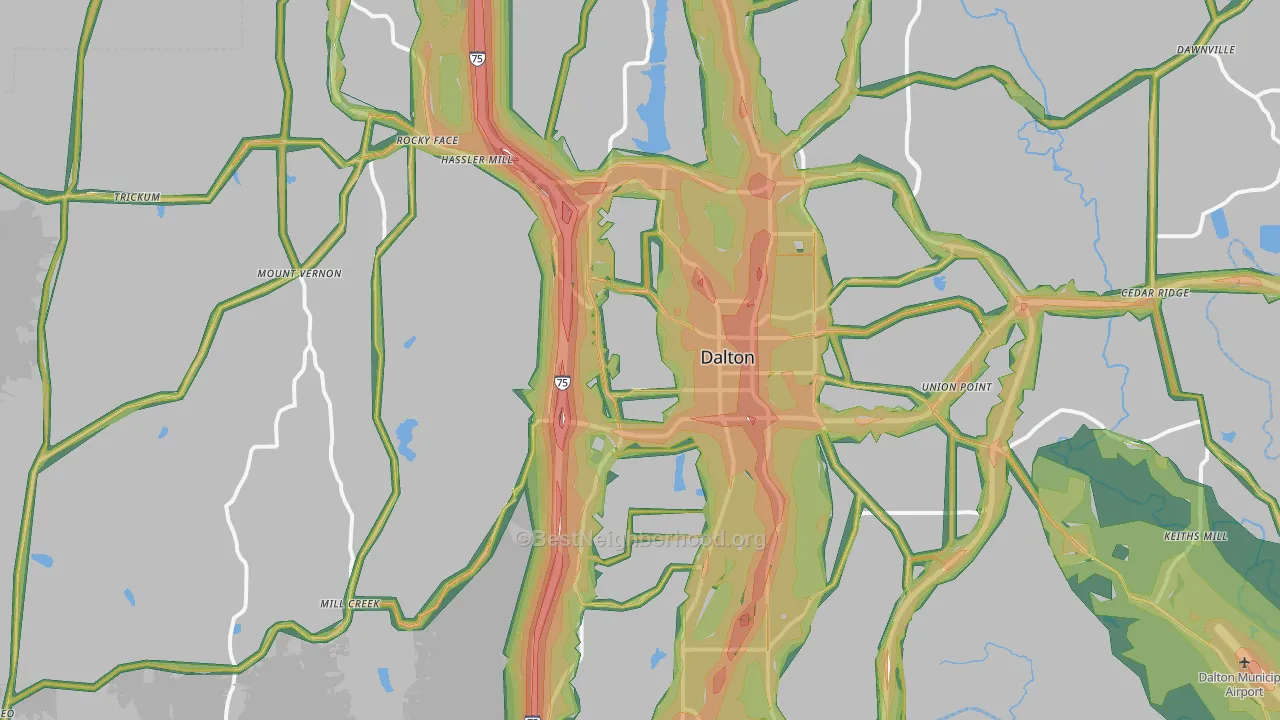 30720, GA Map of Noise Levels in 30720
