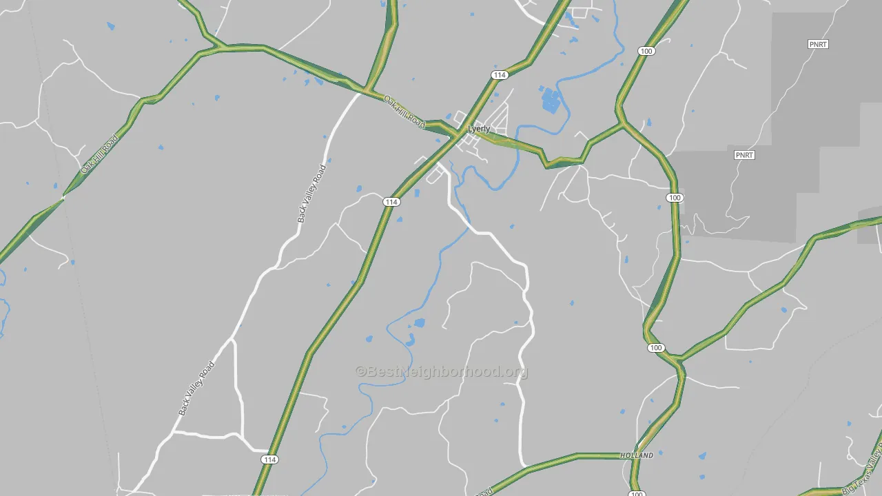 30730, GA Map of Noise Levels in 30730
