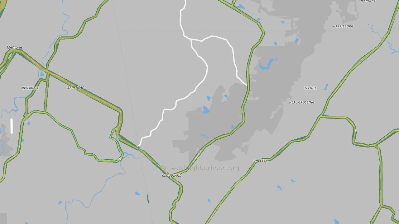 30731, GA Map of Noise Levels in 30731