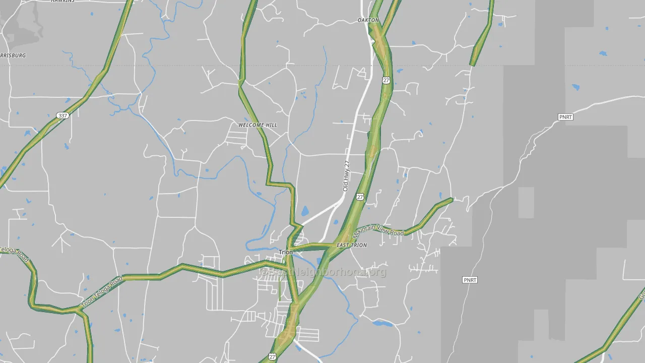 30753, GA Map of Noise Levels in 30753