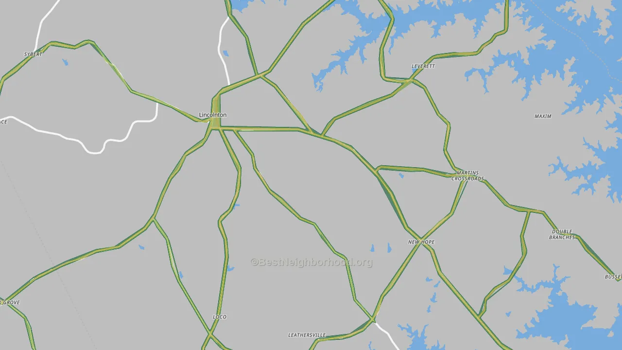 30817, GA Map of Noise Levels in 30817