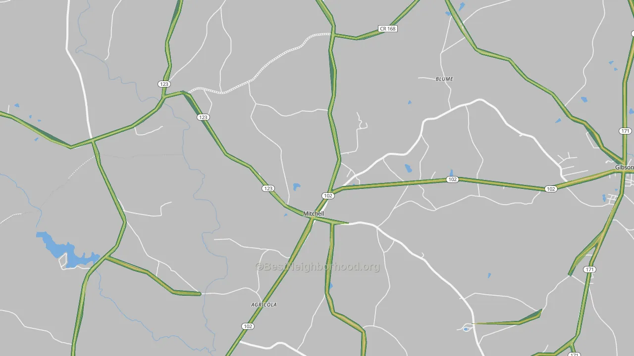 30820, GA Map of Noise Levels in 30820