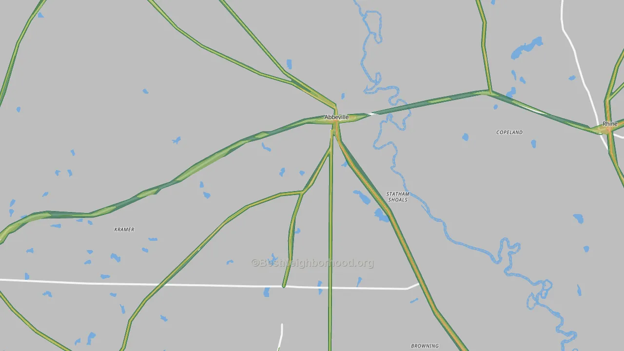 31001, GA Map of Noise Levels in 31001