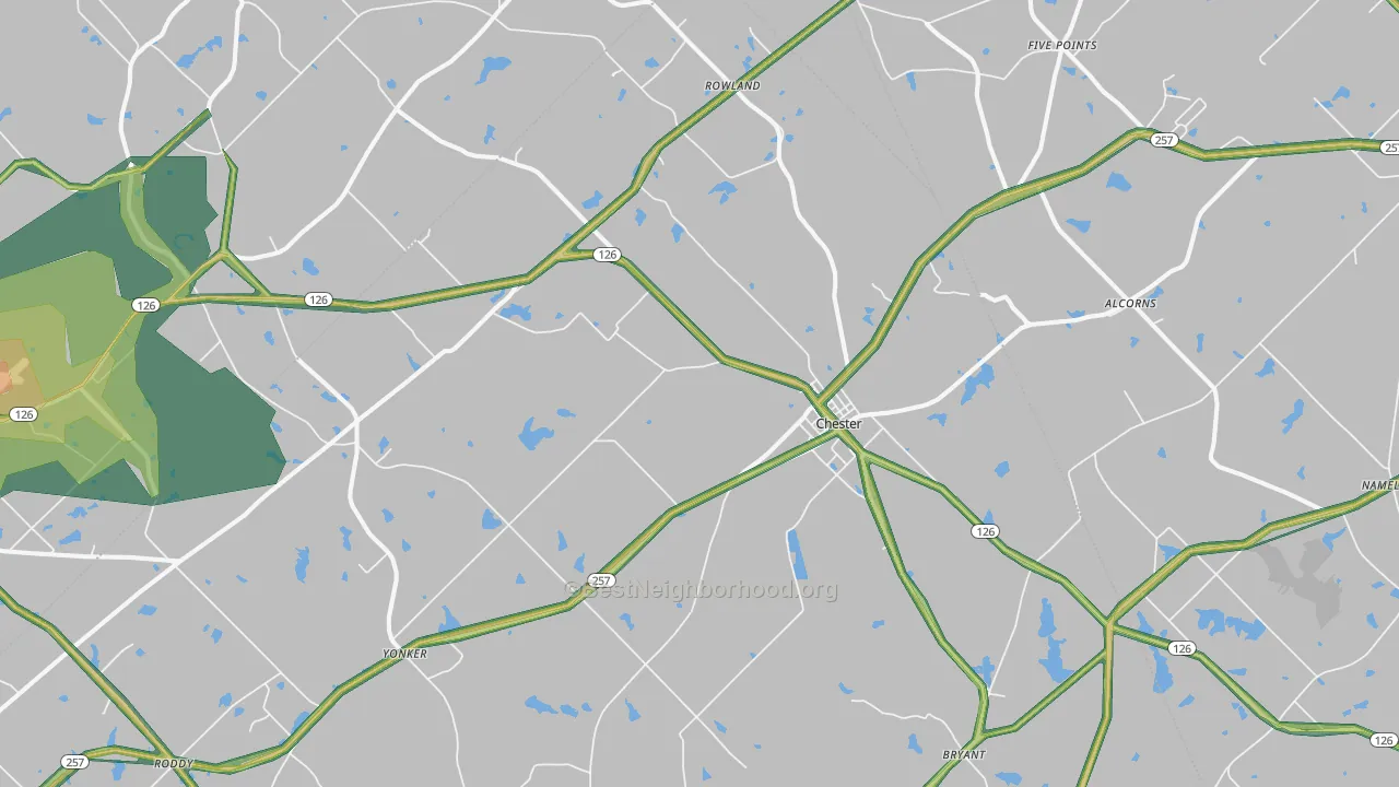 31012, GA Map of Noise Levels in 31012
