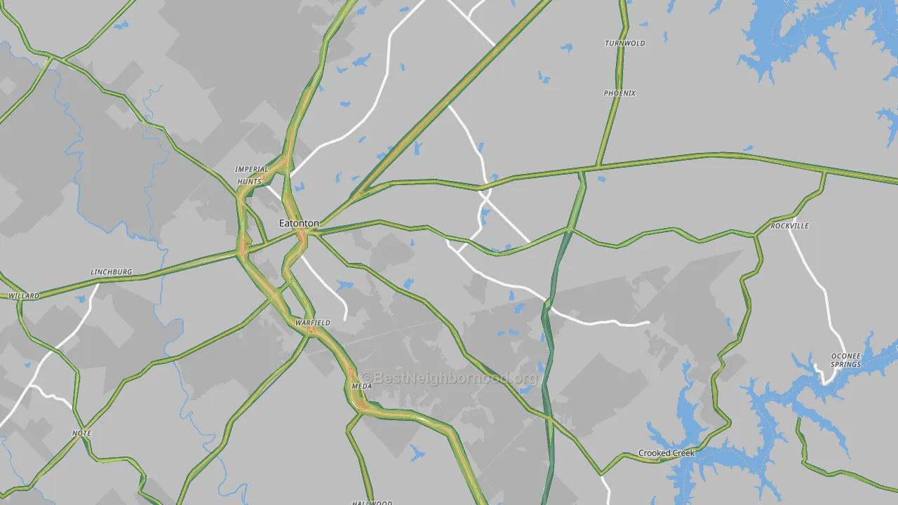 31024, GA Map of Noise Levels in 31024