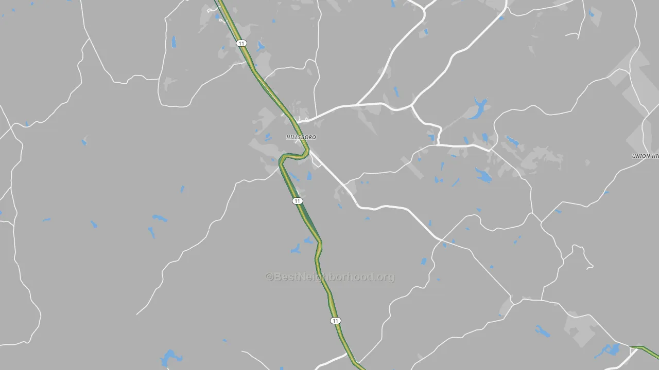31038, GA Map of Noise Levels in 31038