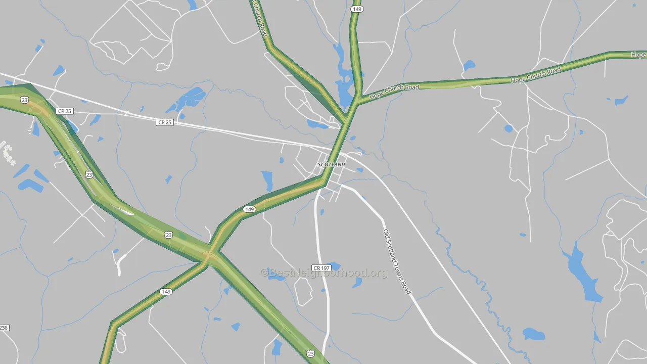31083, GA Map of Noise Levels in 31083