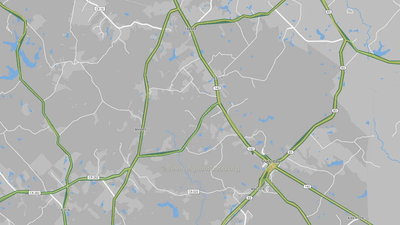31085, GA Map of Noise Levels in 31085