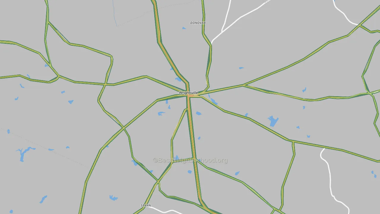 31096, GA Map of Noise Levels in 31096