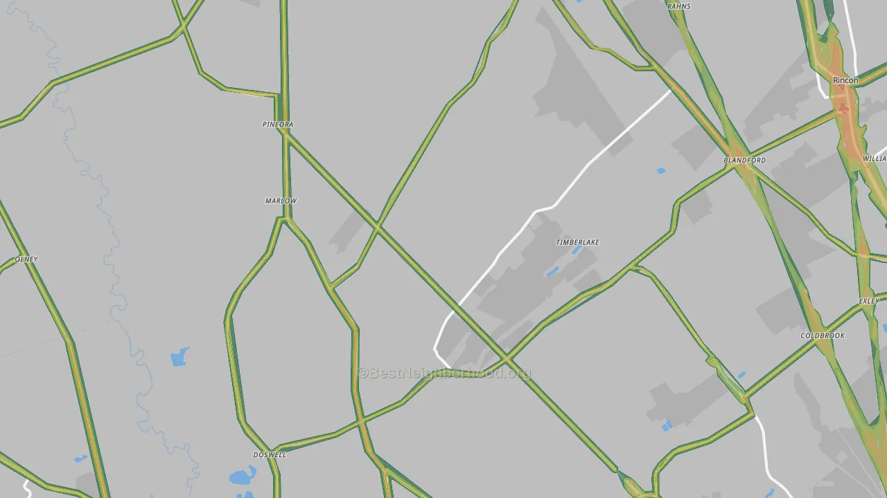31312, GA Map of Noise Levels in 31312