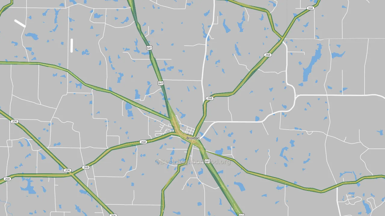 31519, GA Map of Noise Levels in 31519