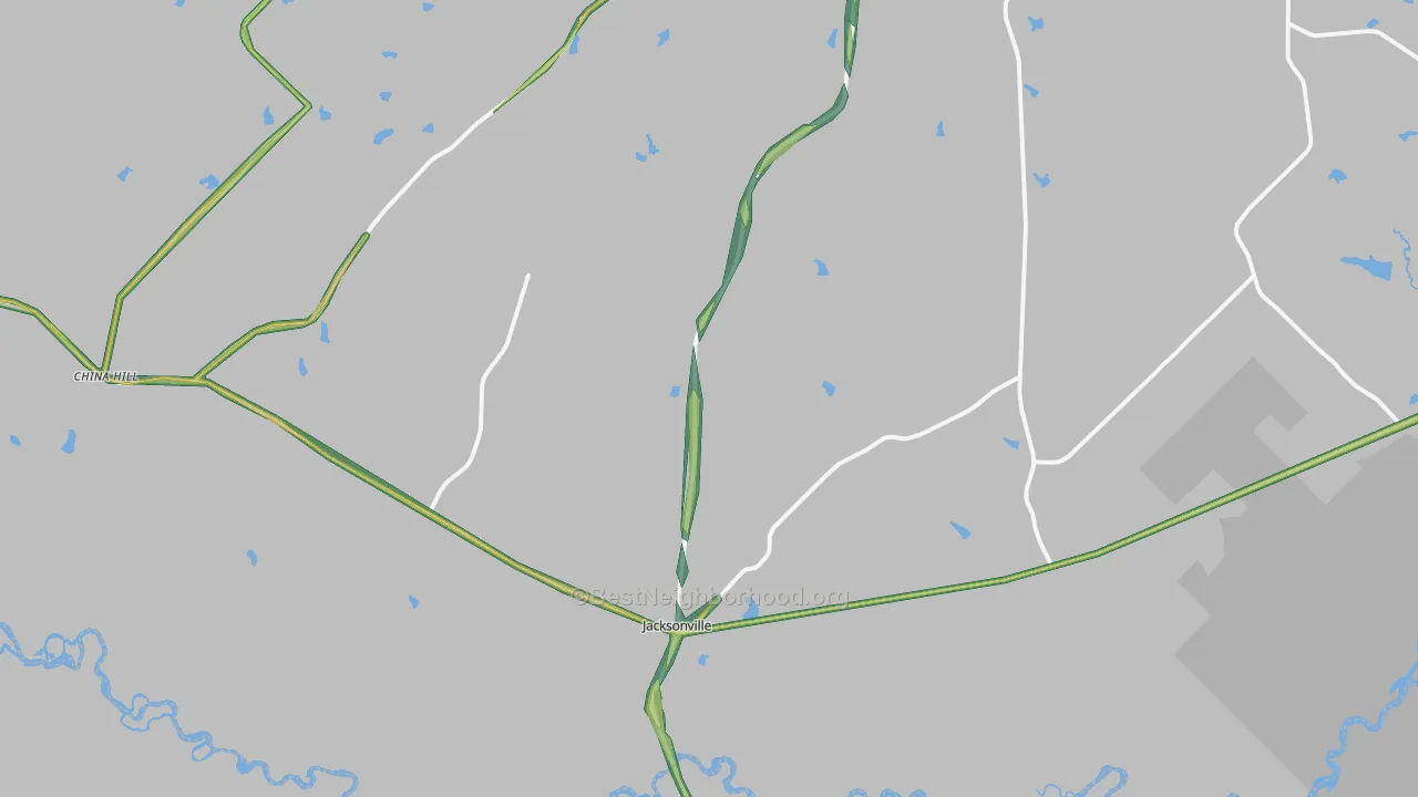 31544, GA Map of Noise Levels in 31544