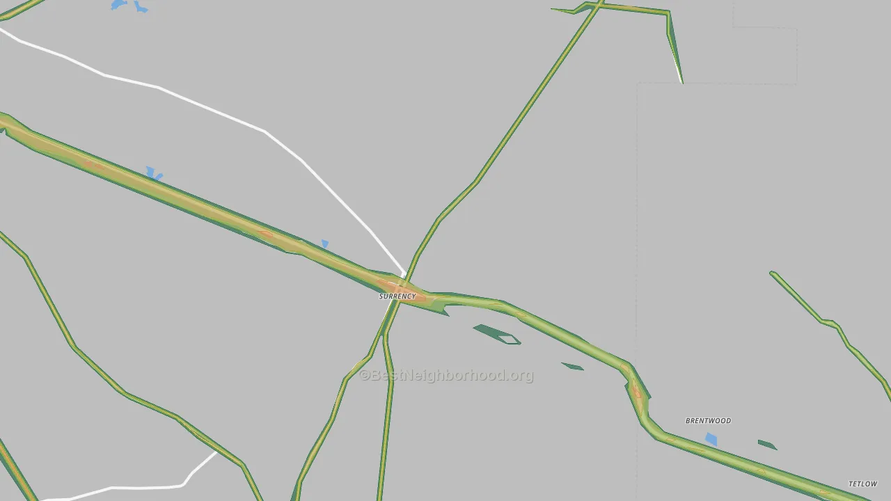 31563, GA Map of Noise Levels in 31563