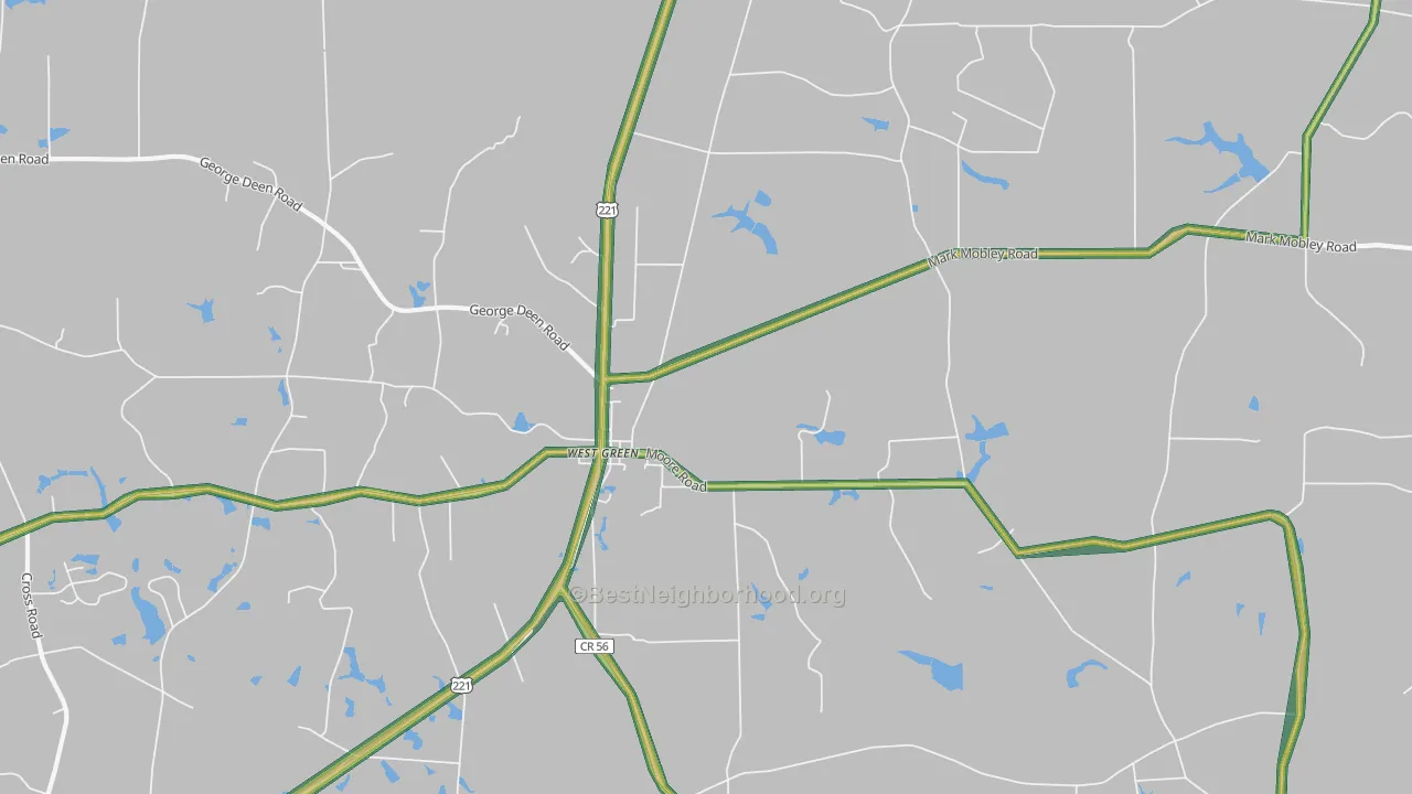 31567, GA Map of Noise Levels in 31567