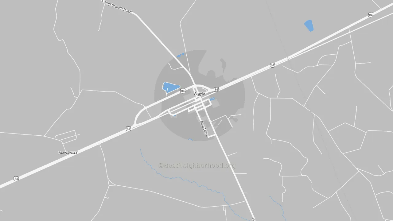 31623, GA Map of Noise Levels in 31623