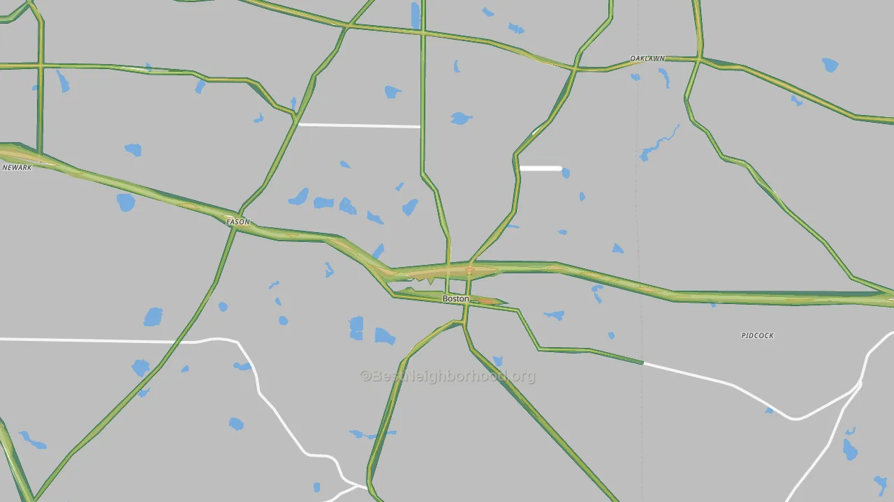 31626, GA Map of Noise Levels in 31626