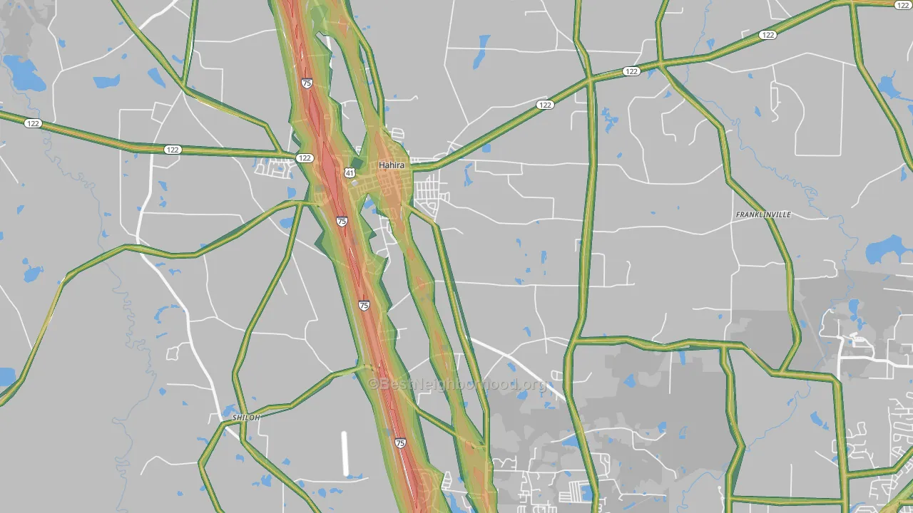 31632, GA Map of Noise Levels in 31632