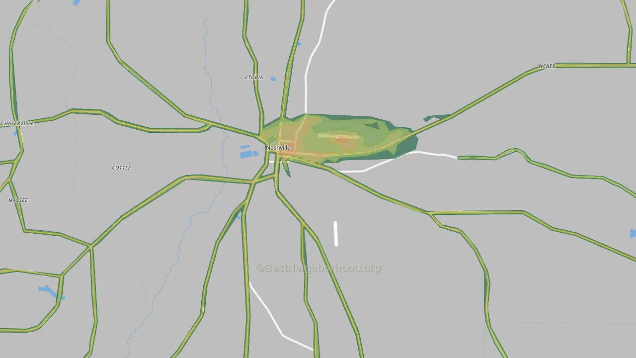 31639, GA Map of Noise Levels in 31639