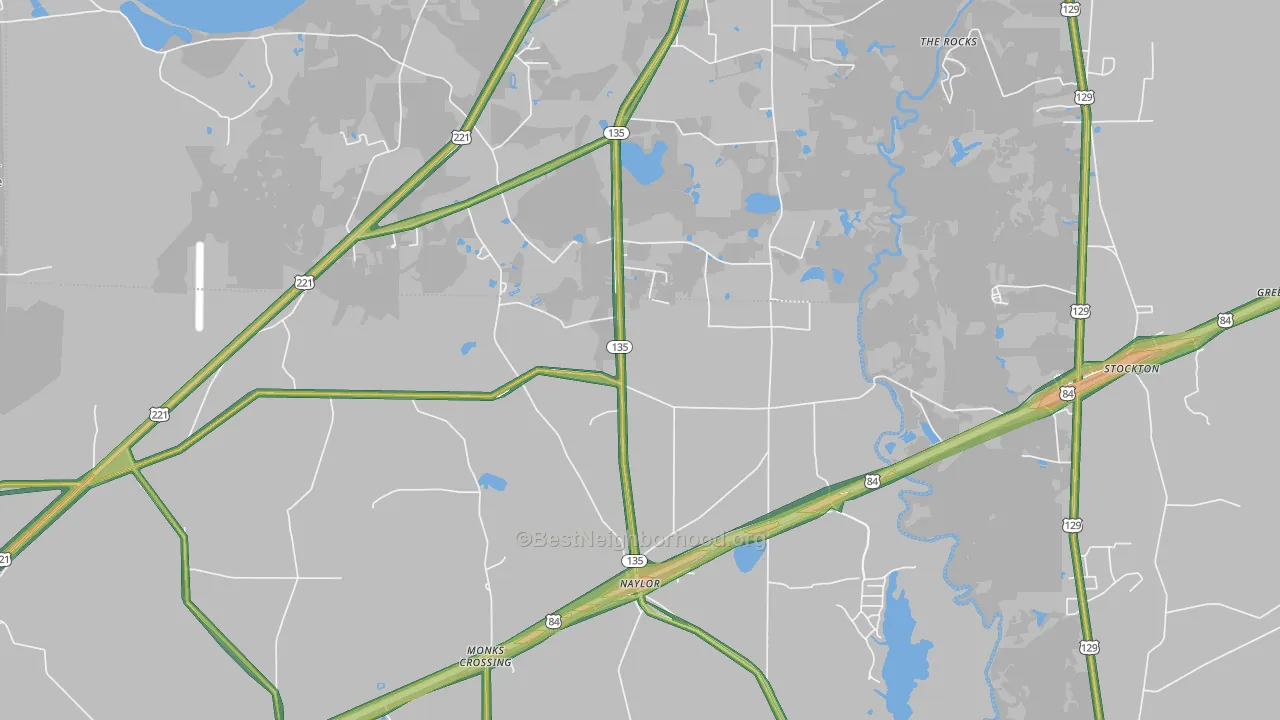 31641, GA Map of Noise Levels in 31641